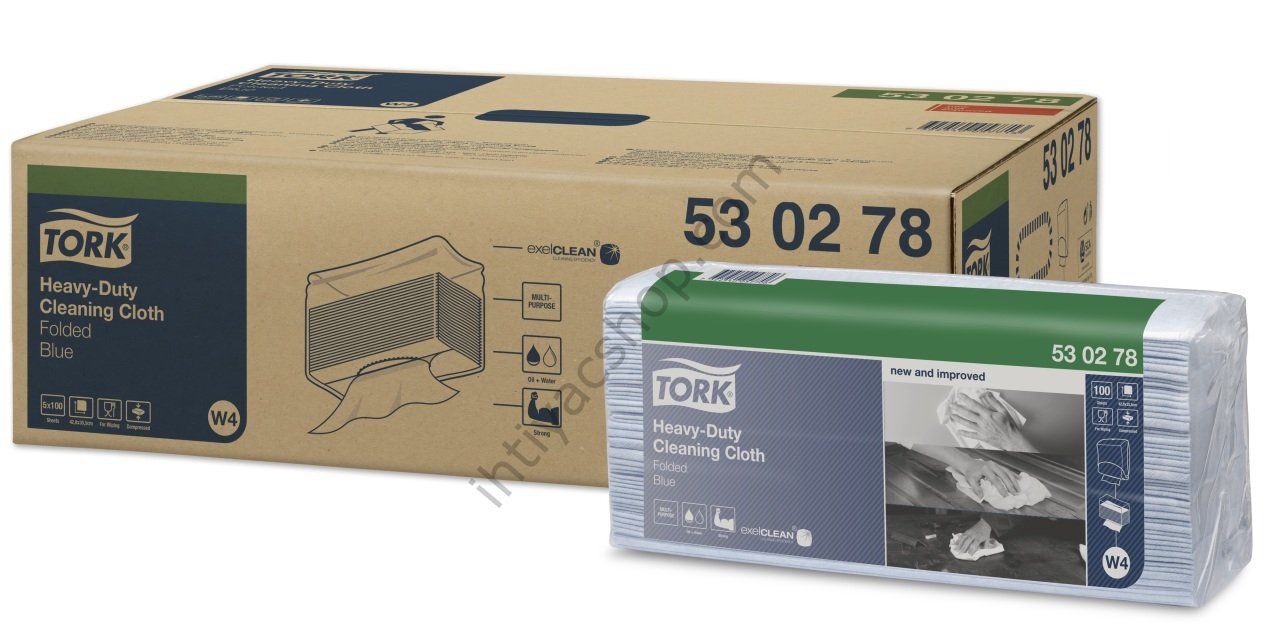 Tork Nonwoven Temizlik Bezi Ağır Kirler Z Katlı Mavi 105*4 adet