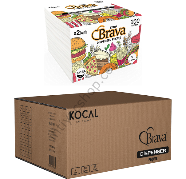 Brava Yeni Nesil Dispenser Peçete 18*200 YAPRAK