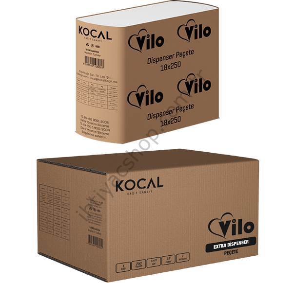 Vilo Dispenser Peçete 18*250 YAPRAK