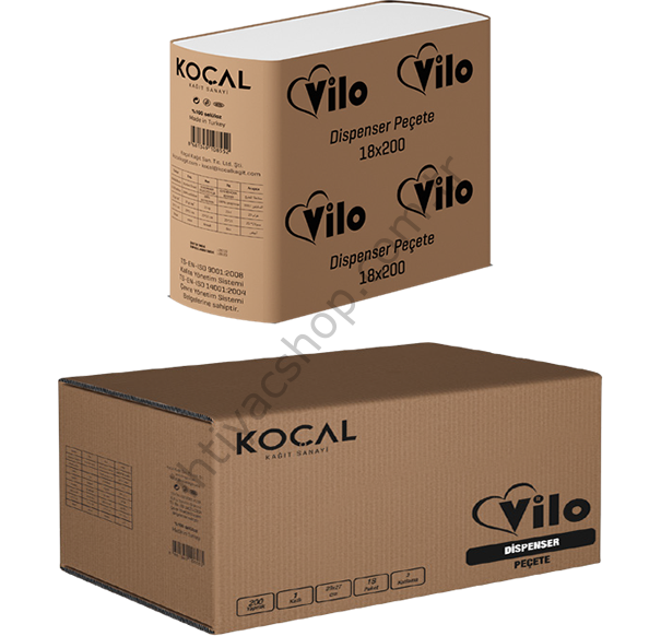Vilo Dispenser Peçete 18*200 YAPRAK