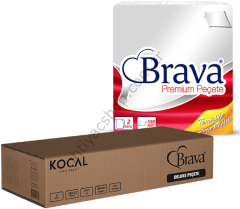 Brava Peçete 24*24 Kenar Desenli 100 YAPRAK