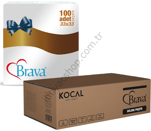 Brava Peçete 33*33 Garson Katlama 100 YAPRAK