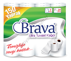Brava Ultra Tuvalet Kağıdı 24*3 150 YAPRAK