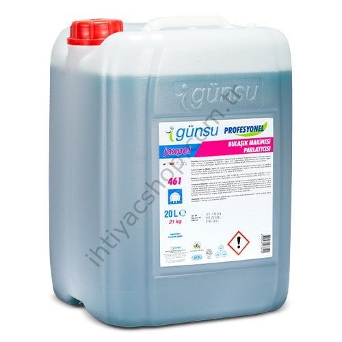 Jaxpel 461 Orta Sert Sular İçin Bulaşık Makinesi Durulama Maddesi 20 L