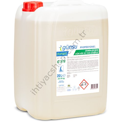 Forest G 312 Zeminler İçin Ağır Kir Ve Yağ Çözücü 20 L