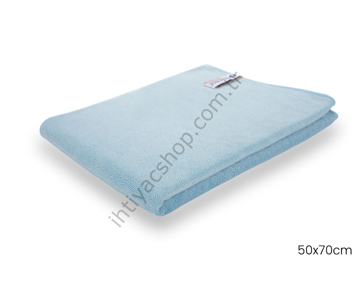 Intermop Mikrofiber Premium 140gr Parlak Doku Genel Temizlik Bezi Mavi 50x70cm