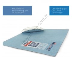 Intermop Slim Çift Doku Mikrofiber Cam Gözlük Elektronik Cihaz Temizleme Bezi