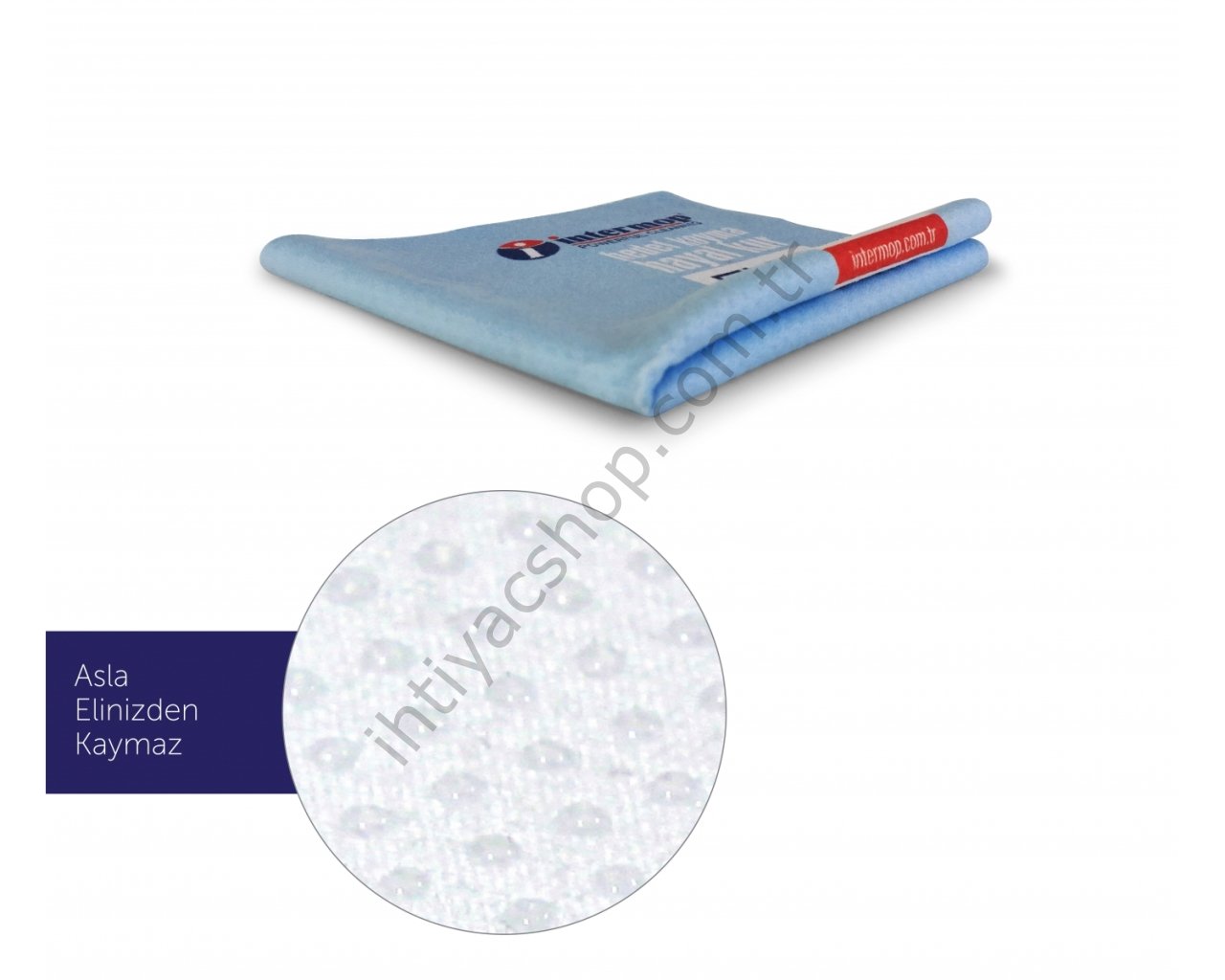 Intermop Slim Çift Doku Mikrofiber Cam Gözlük Elektronik Cihaz Temizleme Bezi