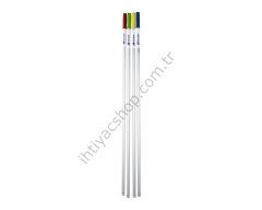 Intermop Alüminyum Eloksallı Premium Düz Boru 140cm (Mop Paspas Sapı)