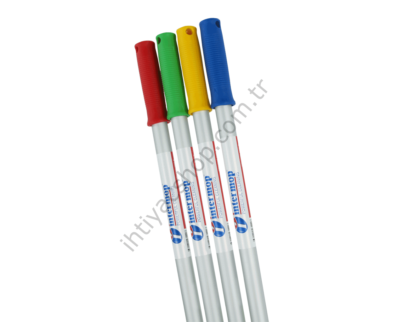 Intermop Alüminyum Eloksallı Premium Düz Boru Vidalı 140cm (Çekçek Fırça Sapı)