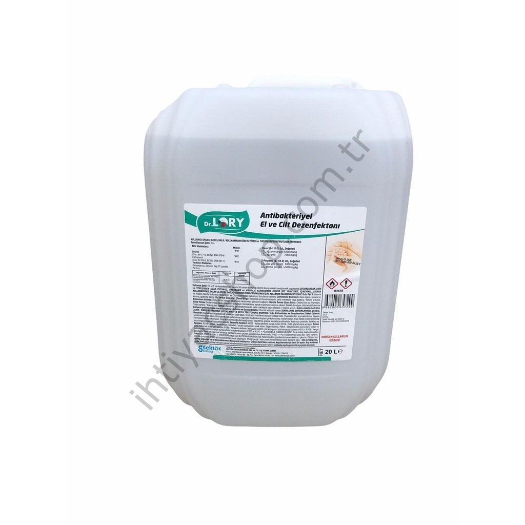 DR. LORY ANTİBAKTERİYEL EL VE CİLT DEZENFEKTANI 20 L