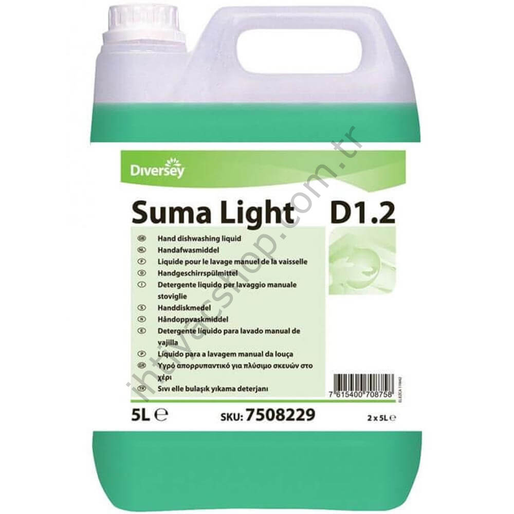 Diversey Suma Light D1.2 Elde Bulaşık Yıkama Deterjanı 5 L