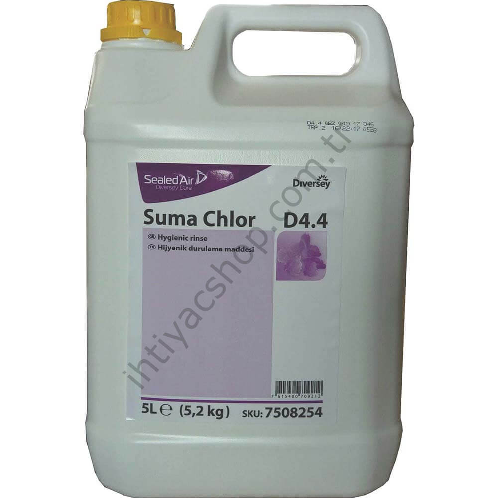 Diversey Suma Chlor D44 Hijyenik Meyve ve Sebze Durulama Maddesi 5 L