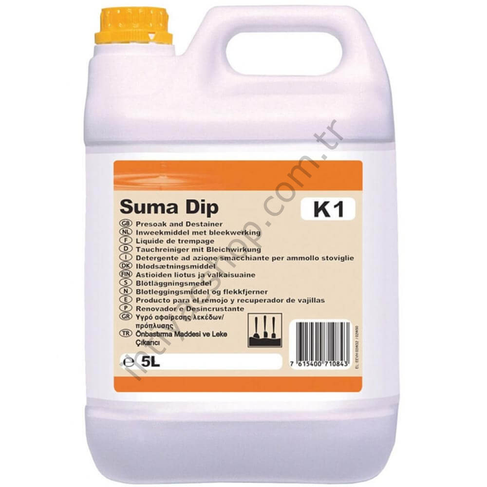 Diversey Suma Dip K1 Bulaşıklar İçin Leke Çözücü 5 L