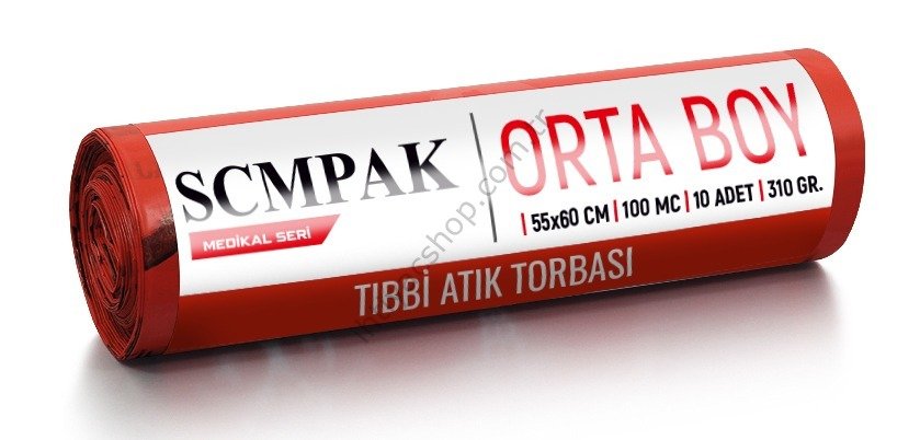 Tıbbi Atık Çöp Torbası 55x60