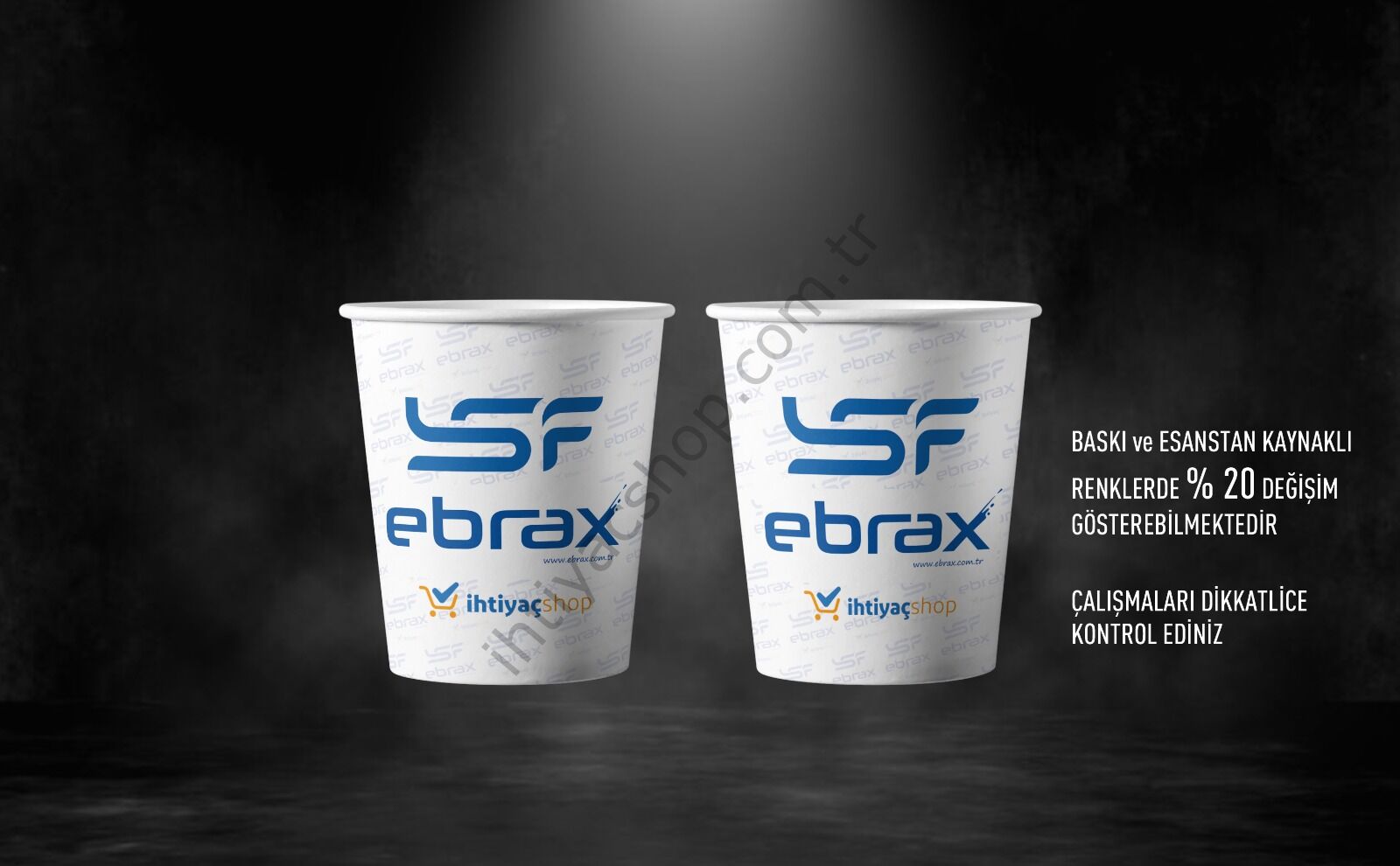 Kişiye Özel Baskılı Karton Bardak 7 0z